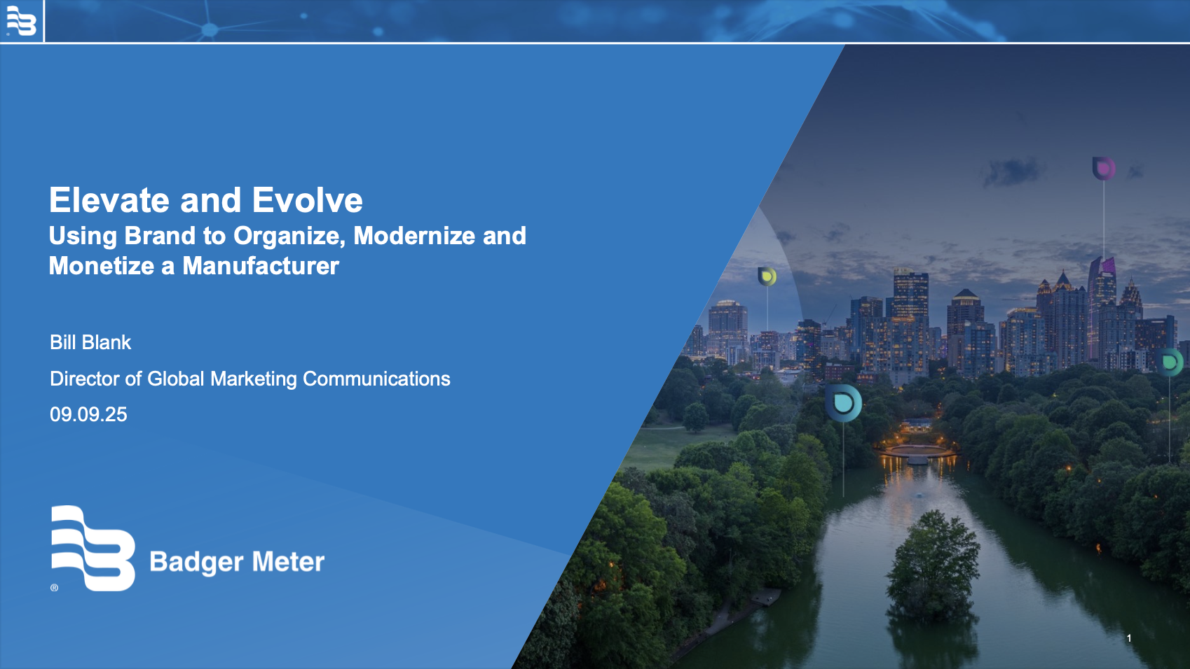 3. Badger Meter Presentation Slides: Elevate and Evolve thumbnail